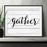 Foto Reuniones rusas - Madera Shiplap con familia Perso<br><div class="desc">Un moderno diseño de casa de campo con un toque moderno. Añade un apellido para hacer un gran recuerdo para cualquier pareja.</div>