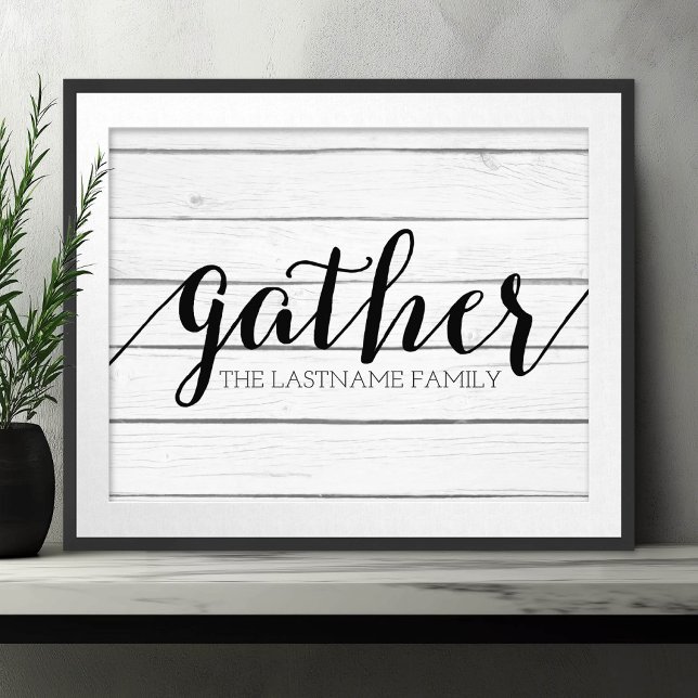 Foto Reuniones rusas - Madera Shiplap con familia Perso (Frameable Art)