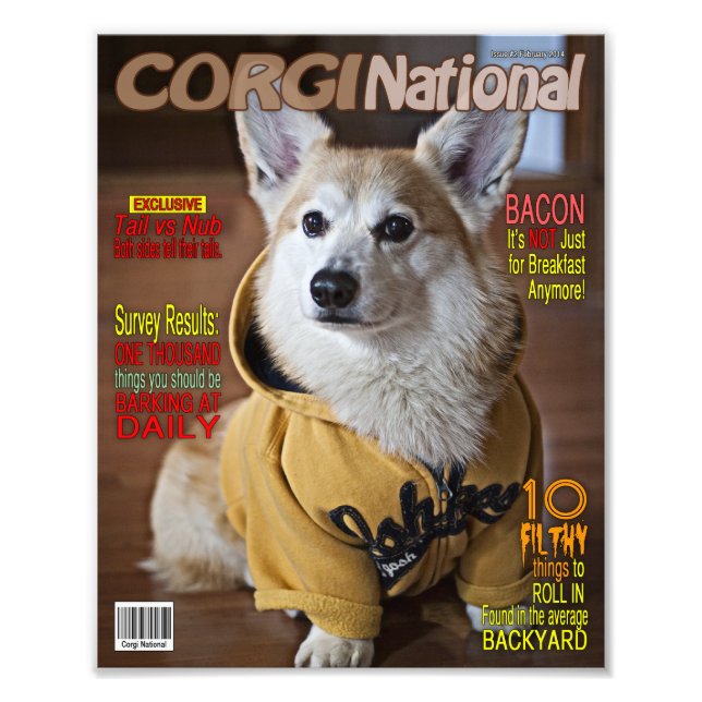 Foto Revista Nacional Corgi (Personalizable impreso) (Frente)