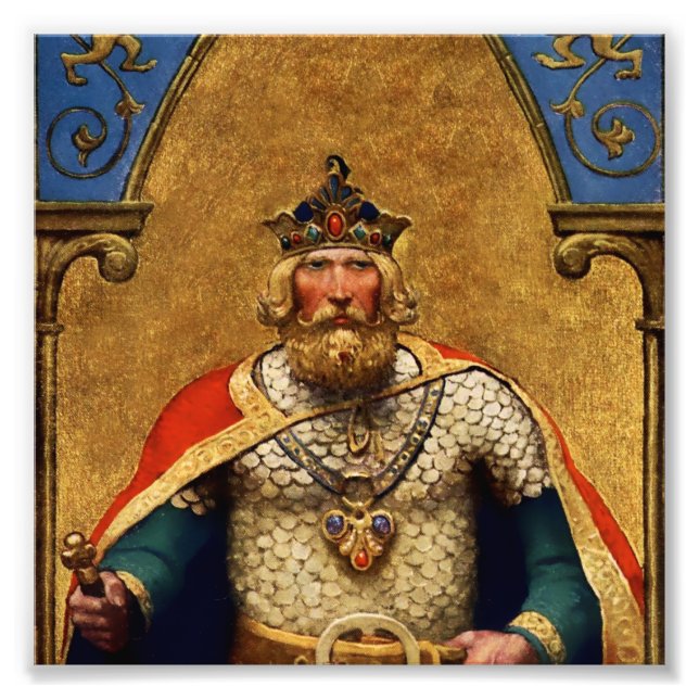 Foto "Rey Arturo" por NC Wyeth (Frente)