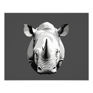 Foto Rhinoceros Vector Retrato de Arte Gráfico Animal S