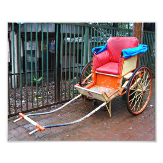 Foto Rickshaw de mano extraído en Kolkata (Calcuta), In