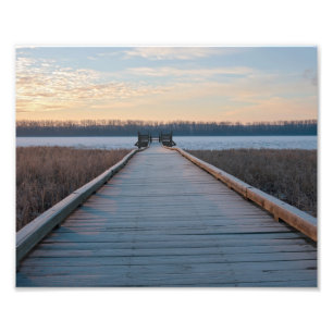 Foto Río Boardwalk y humedales al amanecer