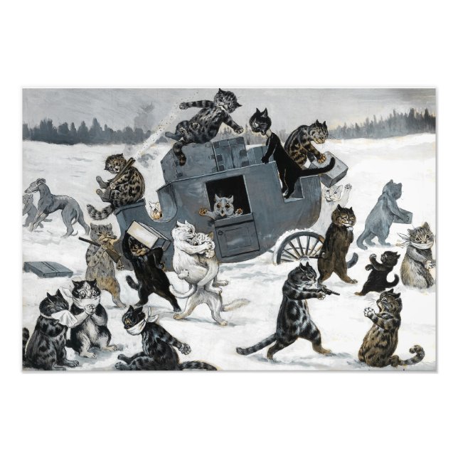 Foto Robo a la autopista por Louis William Wain (Frente)