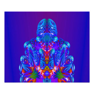 Foto Robot azul abstracto