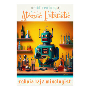Foto Robot Retro Futurista ROBIA 12J2 Mixólogo