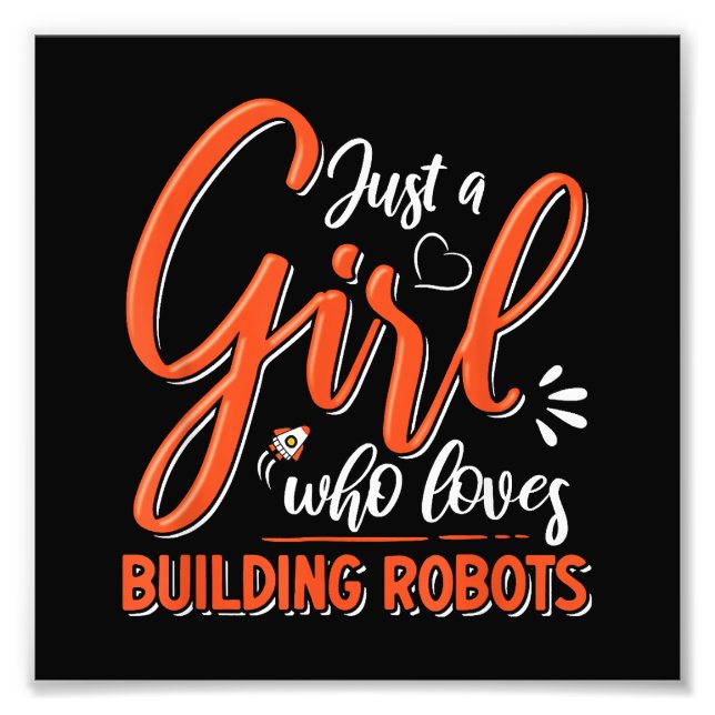 Foto Robotics Engineer Robot Lover Chica Rob (Frente)