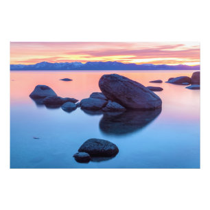 Foto Rocas del lago Tahoe al atardecer