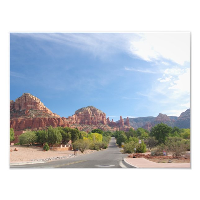 Foto rocas rojas de Sedona (Frente)