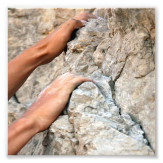 Foto Rock Climber Hands Closeup
