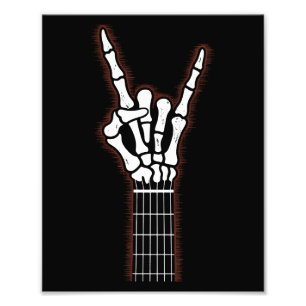 Foto Rock On Skeleton Hand Guitar Gifts