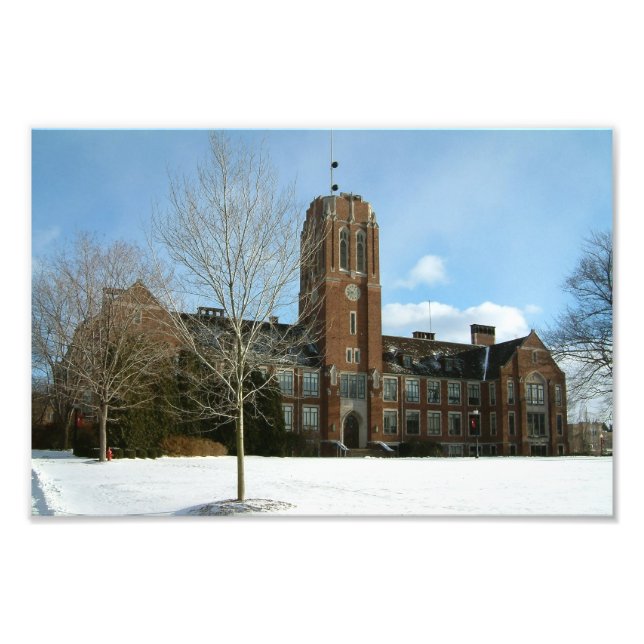 Foto Rockwell en invierno en Grove City College (Frente)