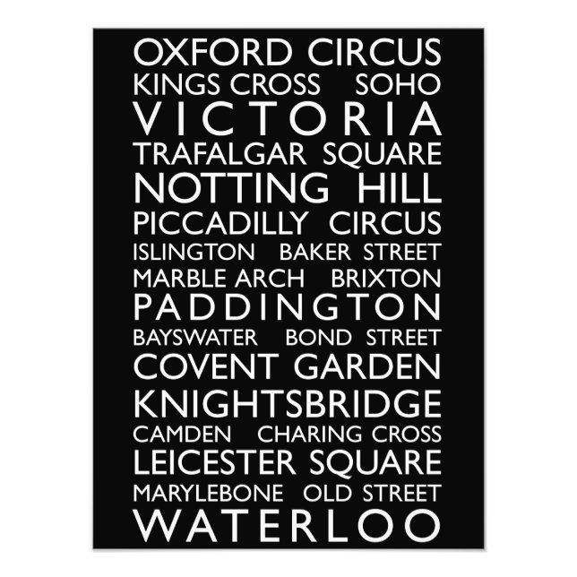 Foto Rollo de autobús de Londres (Blind de autobús) (Frente)