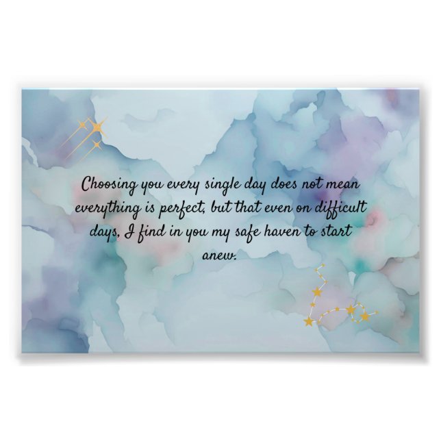 Foto Romantic Love Message Keepsake Card | Safe Haven Q (Frente)