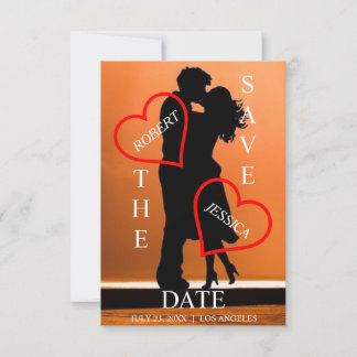 Foto romántica moderna salve la invitación a la fe