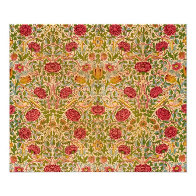 Foto Rosa, 1883 por William Morris (Frente)