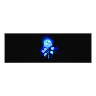 Foto Rosa azul en llamas