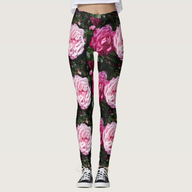 Foto rosa Floral Leggings (Anverso)