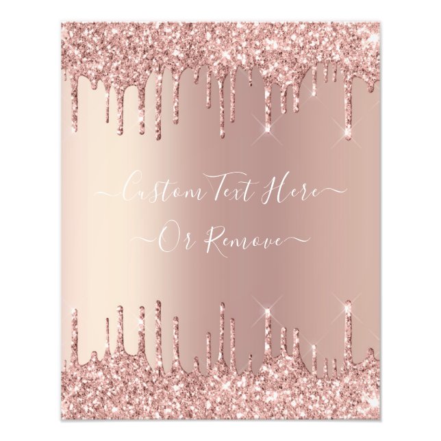 Foto Rosa Oro Purpurina Rubor Perforaciones de espuma P (Frente)