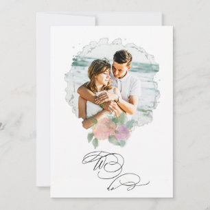*~* FOTO ROSA RSVP + Invitación del Boda QR AR6