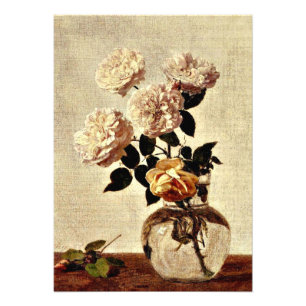 Foto Rosas, arte de Henri Fantin-Latour,