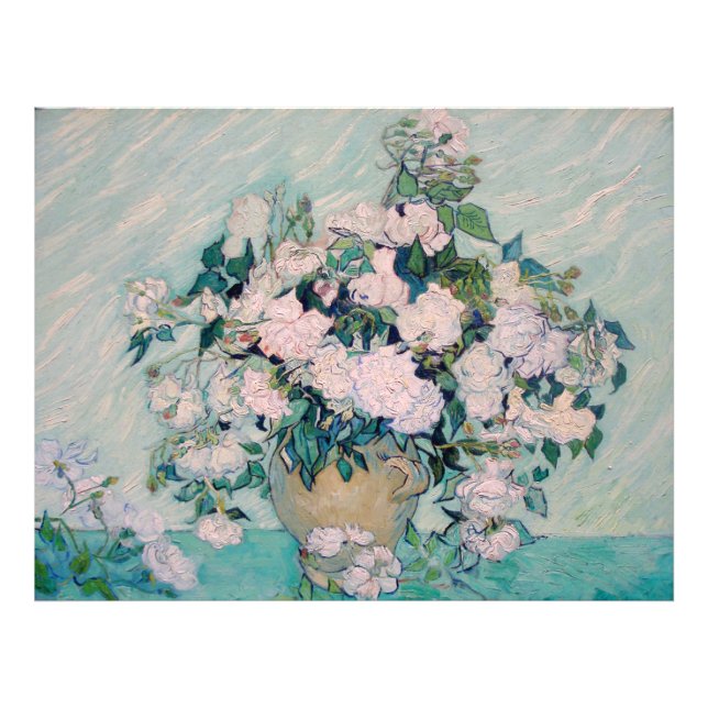 Foto Rosas blancas-1890-Vincent van Gogh (Frente)