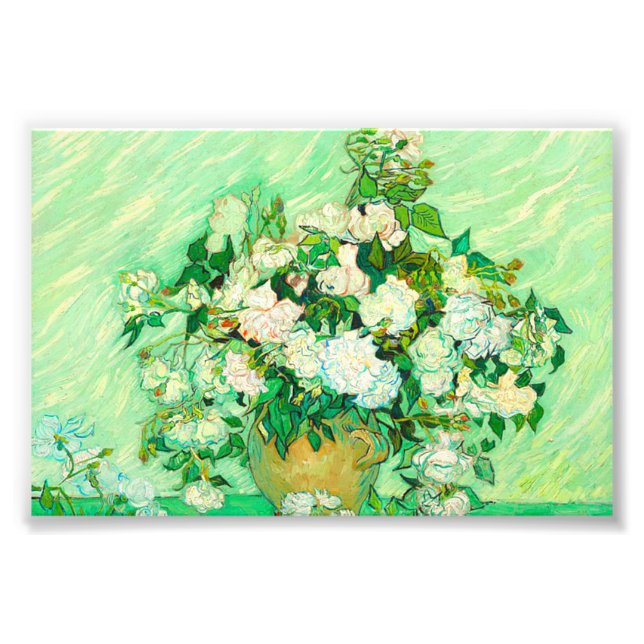 Foto Rosas Blancas de Van Gogh (Frente)