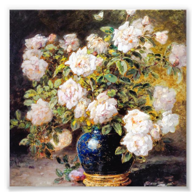 Foto Rosas de Alexis Kreyder en una parcela de cobalto (Frente)