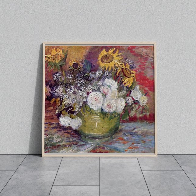 Foto Rosas de girasoles y otras flores Vincent van Gogh (Subido por el creador)