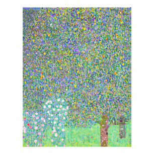 Foto Rosebushes de Gustav Klimt bajo la pintura del árb