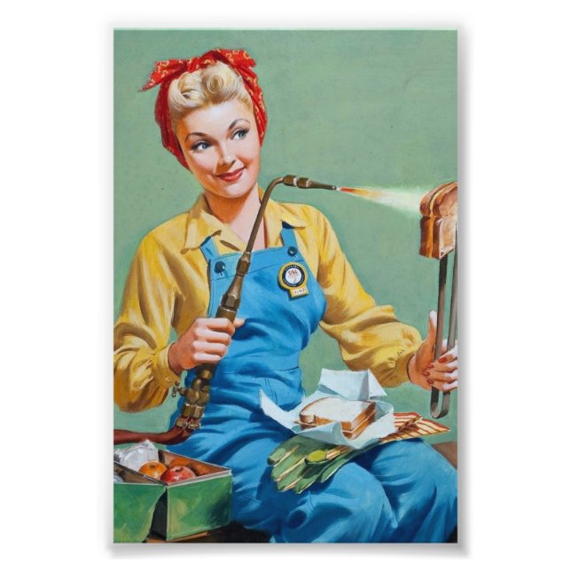 Foto Rosie the Riveter hace queso tostado (Frente)