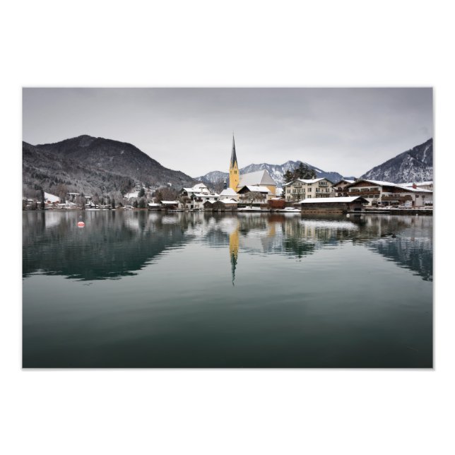 Foto Rottach-Egern en Tegernsee, Baviera en invierno (Frente)