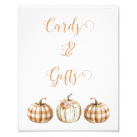 Rótulo Baby Shower de calabaza Naranja otoño
