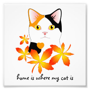 Foto Rótulo Bobtail japonés del corazón del hogar de