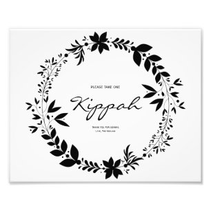 Foto Rótulo Boda de Kippot personalizado