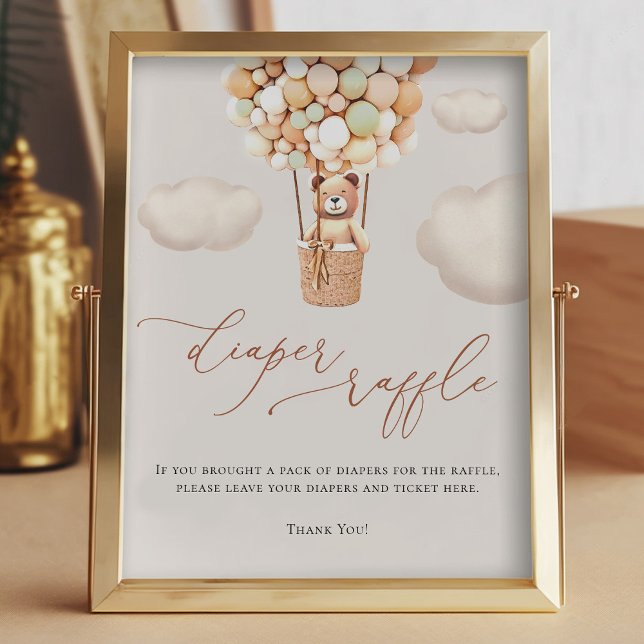 Foto Rótulo de Bear Balloons Diaper Raffle (Subido por el creador)