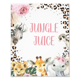 Foto Rótulo de cumpleaños Boho Floral Safari