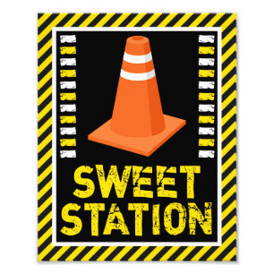 Foto Rótulo de la estación Sweet de Construcción ・ 8 x