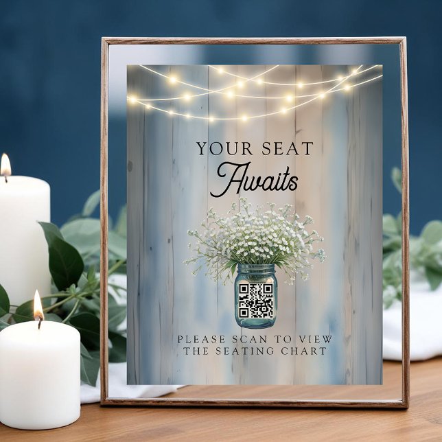 Foto Rótulo de la tabla de asientos del Boda de código  (Your Seat Awaits)