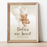 Foto Rótulo de tabla de tratamiento de ositos de peluch<br><div class="desc">Esta señal neutra de osito de peluche es perfecta para añadir un toque de dulzura a cualquier pantalla. Con una combinación de colores neutros, se puede mezclar perfectamente en cualquier decoración. El título editable permite que la personalización se ajuste a cualquier ocasión o evento. Utilícelo en mesas de tratamiento, presentaciones...</div>