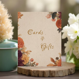Foto Rótulo de Tarjetas de Boda Floral Rustica Marigold