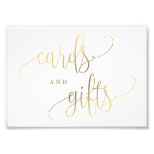 Foto Rótulo de tarjetas y regalos Elija su Faux Gold de