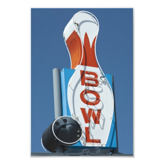 Foto Rótulo Neon Bowling (Frente)
