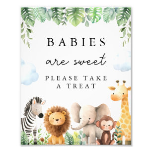 Foto Rótulo Safari Baby Shower Treat