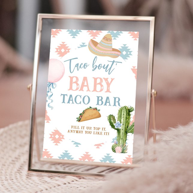 Foto Rótulo Taco Bout Baby Blue y Pink Taco Bar (Subido por el creador)