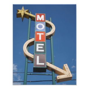 Foto Rótulo Vintage Neon Motel - Pueblo Colorado