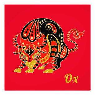 Foto Rótulo Zodiaco Chino - Ox