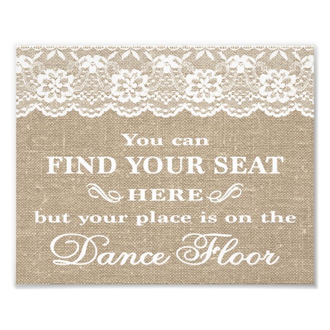 Foto Rótulos bodas - Burlap & Lace - Find Your Seed - (Frente)