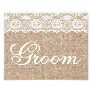 Foto Rótulos bodas - Burlap & Lace - Groom -