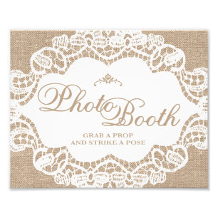 Foto Rótulos bodas - Burlap & Lace - Photo Booth -